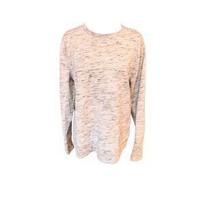 Tek Gear Ultrasoft Fleece Crewneck Sweatshirt Size Large Gray Space Dye